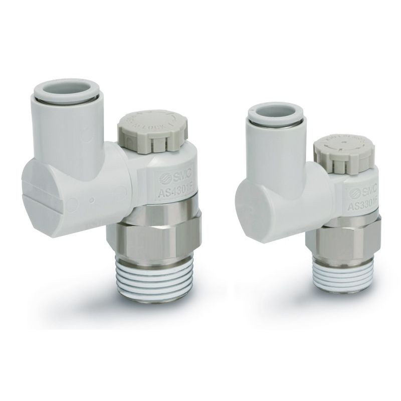 AS□01F プッシュロック式 スピードコントローラ ユニバーサルタイプ メータアウト