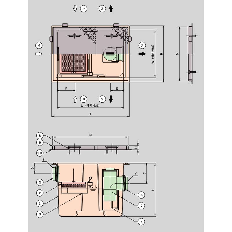 HGR-NX��P FRP���O���[�X�j�W��(�X�e�����X���W�t)