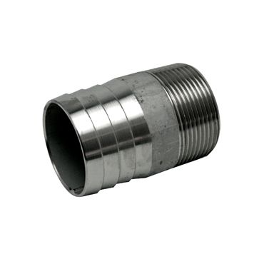 SUS304 低圧 ネジ込み 丸型ホースニップル