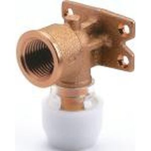 NAE13J-KB 背面座付水栓エルボ テーパーねじ品 プッシュマスター