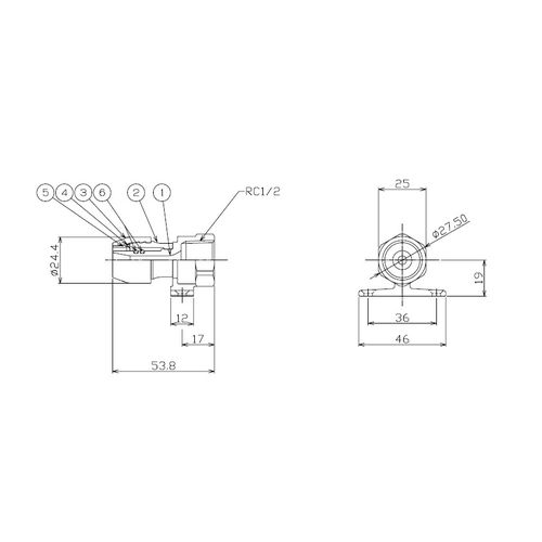 NAF□JT 座付メスアダプター テーパーねじ品 プッシュマスター