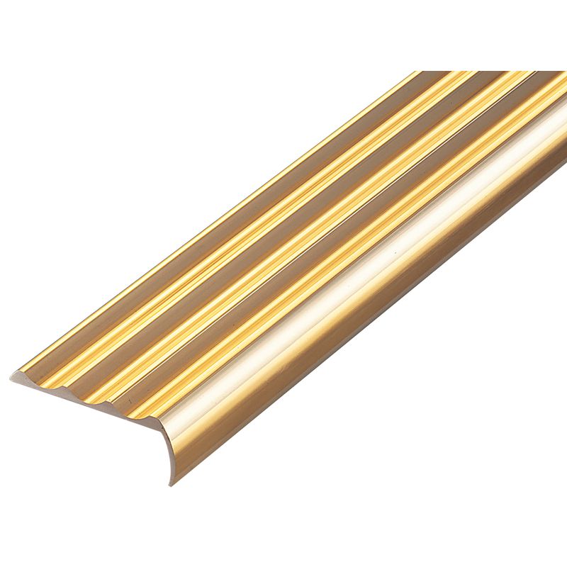 アシスト 10-38-1 ノンスリップ アシステップ 塩ビタイル・長尺シート用 真鍮製 穴無 2m