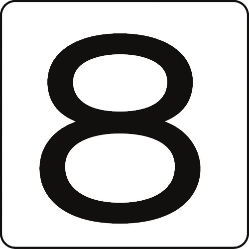 171508 �����X�e�b�J�[ 8 HS-8(5P)�� 80x80mm 5���g �A���~